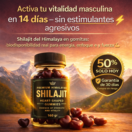 ⚡ Energía Masculina Real en 7–14 Días 💥 50% OFF en Shilajit del Himalaya Biodisponible (sin café ni bajones)