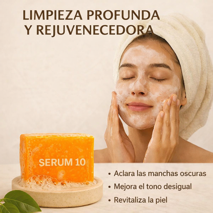 Aclara manchas oscuras y crea un tono de piel más uniforme y luminoso en solo 7 días de uso diario🌟