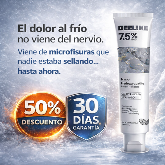 Reconstrucción real del esmalte con Nano-Hydroxyapatite 🦷🔬 Cambios visibles en 15–30 días ⏱️✨