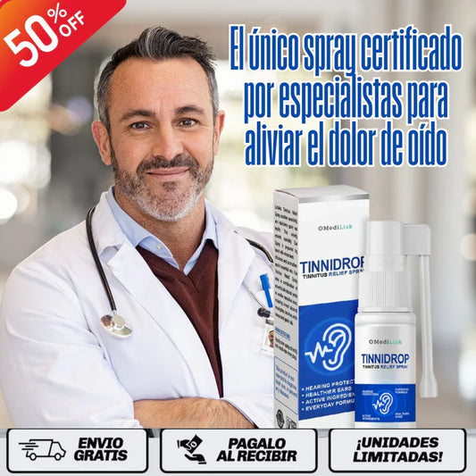 TINNIDROP SPRAY LIMPIADOR DE OIDO al -50% 😱 ¡Solo por Black Friday!
