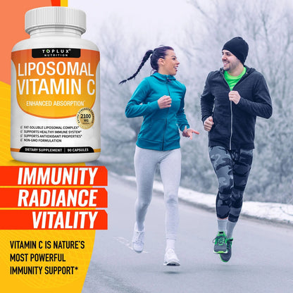 Vitamina C Liposomal 2100mg al -50% 😱 ¡Solo por Black Friday! Absorción máxima, energía al instante y refuerzo inmunológico 🔥🧡