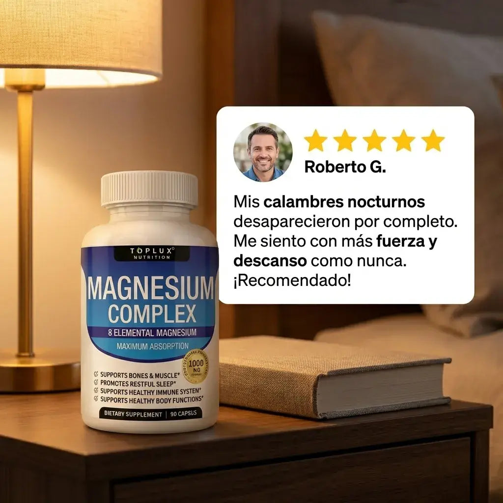 Más descanso, menos ansiedad y cero calambres: Vuelve a dormir profundo en solo 7 noches.🌙